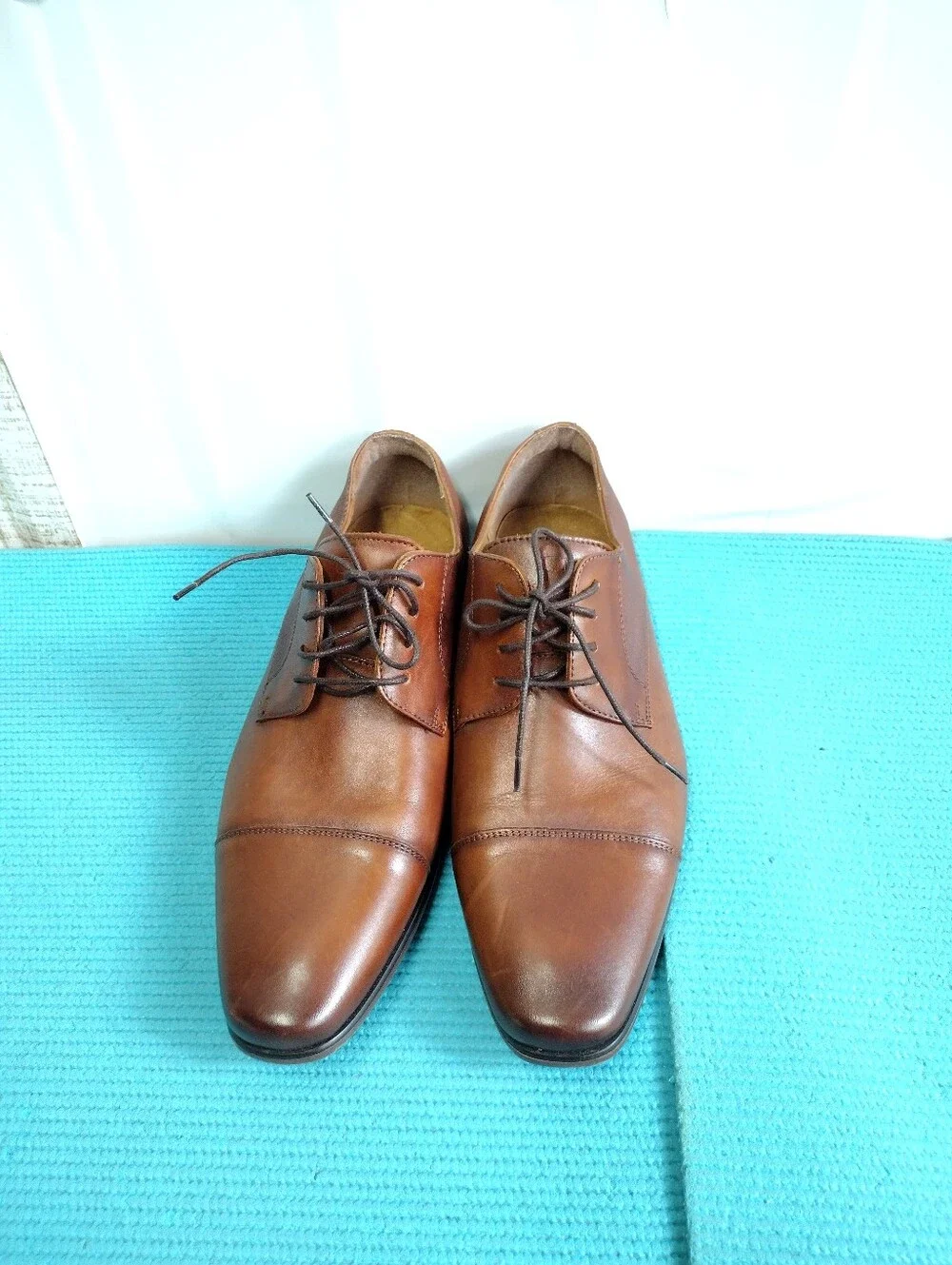 Florsheim Men's Leather Scottsdale Cap Toe Dress Shoes Size 10D